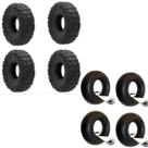 4x Pneus 4.10 X 3.50 Aro 4 Quadriciclo Skate scooter + camaras