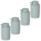 4x Porta Sabonete Liquido de Banheiro 300ml Verde OU Dorica