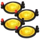4x Reparos Driver D 250x Corneta 8 Ohms D250x Alumínio 100w Reforçado Resistente Diafragma Fenólico Instalação Fácil