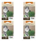 4x Semente Erva Petisco Graminha Para Gatos Saúde Intestinal 4x Semente Erva Petisco Graminha Para Gatos Saúde Intestinal