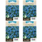 4X Sementes de Myosotis Índigo Azul TOPSEED