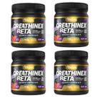 4x Suplemento Creathinex Beta 600g Creatina Sabor Guaraná Açaí Alanina Massa Muscular Pré Treino Pó