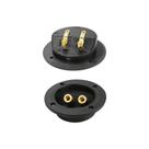 4x Terminal Borne Redondo Profissional Para Caixa De Som