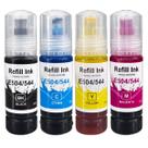 4x Tinta Compatível L3150 L3210 L3250 L4160 L4260 T504 T544