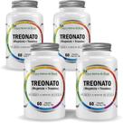 4x Treonato (Magnésio + Treonina) 600Mg 60 Caps Flora Nativa 4x Treonato (Magnésio + Treonina) 600Mg 60 Caps Flora Nativa