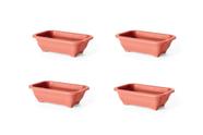 4X Vaso Para Bonsai Mini L11xC16xA5 Cor Cerâmica NUTRIPLAN