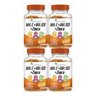 4x Vitamina C + Vitamina D3 + Zinco 60 Caps Flora Nativa