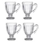 4x Xícara Para Café De Cristal Renaissance Café Expresso