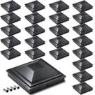 4x4 postes Sideinlar Black Waterproof, pacote com 24