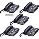 5 Aparelho Telefone com Fio Intelbras Tok facil mesa parede 5 Aparelho Telefone com Fio Intelbras Tok facil mesa parede