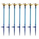 5 Aspersor Mini Agrícola Haste 96cm irrigação Jardim horta