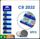 5 baterias 2032 Lithium Qualidade Premium