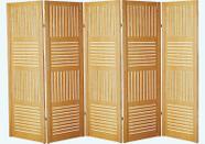5 Biombo Folha Horizontal Vertical Ripado Divisor Madeira Mdf Divisória Painel Separador De Ambiente