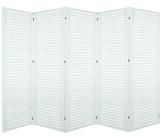 5 Biombo Pintado Sanfonado Com Dobradiças Folha Painel Mdf Divisor Divisória Separador De Ambiente Branco Ou Preto Vários Modelos