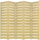 5 Biombo Slim Sanfonado Com Dobradiças Folha Painel Mdf Cru Divisor Divisória Separador De Ambiente Vários Modelos