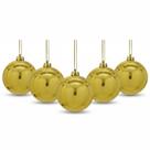 5 Bolas De Natal Douradas gigantes 12cm Decoração Árvore 5 Bolas De Natal Douradas gigantes 12cm Decoração Árvore