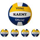 5 Bolas De Vôlei Oficial Kaemy Star Voleibol Quadra Jogo Treino Recreação Kit Revenda Lojista