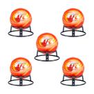 5 Bolas Extintoras de Incêndio ABC 500 g Com Suporte Apaga Fogo Automática Fire Ball Portátil