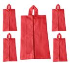5 Bolsa Porta Sapato Viagem Nécessaire Tenis Calçado Roupa Mochila cor Salmão