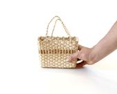 5 Bolsa Sacola Infantil De Palha De Milho 18x08x13 Pf Hb3214