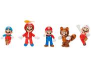 5 Bonecos Coleção Transformações do Mario - Super Mario