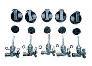 5 Botão E 5 Registro Fogão Cooktop Fischer Tripla Chama 1743 5 Botão E 5 Registro Fogão Cooktop Fischer Tripla Chama 1743