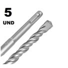 5 BROCAS Videa média/longa widea SDS Plus Concreto 260mm- vários diâmetros - KIT REVENDEDOR