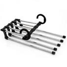 5 Cabides para Calças Organizador Múltiplo Aço Inox 5 Espaços