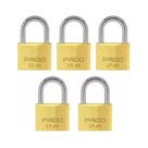 5 cadeado lt pado 45mm - maçico não enferruja e resistente 5 cadeado lt pado 45mm - maçico não enferruja e resistente
