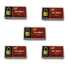 5 Cadeado pequeno 3 chaves 20mm para malas Bolsas Armário