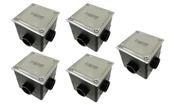 5 Caixa De Passagem Com Tampa Inox Sodramar