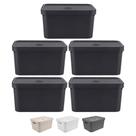 5 Caixa Organizadora Com Tampa Média Ou 36x27x24cm Quarto 5 Caixa Organizadora Com Tampa Média Ou 36x27x24cm Quarto
