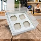 5 Caixa para 4 Cupcakes de 6cm de diâmetro