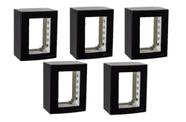 5 Caixas de Sobrepor 75x95 3 Postos Sistema X Ebony Margirius 21212 5 Caixas de Sobrepor 75x95 3 Postos Sistema X Ebony Margirius 21212