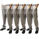 5 Calças para Uniforme em Brim Elástico Inteiro