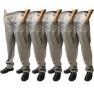 5 Calças para Uniforme em Brim Elástico Inteiro
