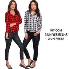 5 Camisas Xadrez Adulta Feminina no Atacado pra Revenda 5 Camisas Xadrez Adulta Feminina no Atacado pra Revenda