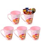 5 Canecas com Alça da Patrulha Canina Rosa Lembrancinha Festa Infantil
