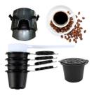 5 capsulas nespresso reutilizavel + colher