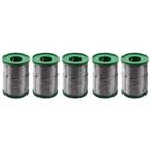 5 Carretel Estanho P/ Solda 40x60 Com Fluxo 1mm 250g Cobix