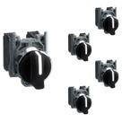 5 Chave Comutadora XB4 Metal 22mm 3 Posições Schneider