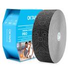 (5 cm x 31,4 m) Fita cinesiológica OK TAPE PRO Bulk preta+preta