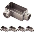 5 Condulete 1/2 Tipo Lr Alumínio S/rosca S/placa Sieg 5 Condulete 1/2 Tipo Lr Alumínio S/rosca S/placa Sieg