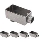 5 Condulete 3/4 Tipo Lb Alumínio S/rosca S/placa Sieg