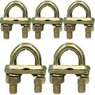5 CONECTOR GRAMPO DUPLO GTDU PARA HASTE TERRA 3/8, 1/2 e 5/8