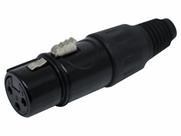 5 Conector Plug Xlr Canon Fêmea Linha Profissional Q13bk Csr