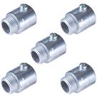 5 Conectores S/ Rosca Reto Cônico Alumínio 3/4'' Tramontina