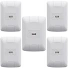 5 Conjunto 4x2 1 Tomada USB 1,5 A Bivolt Tramontina Aria