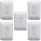 5 Conjunto Aria 4x2 1 Pulsador Campainha Vertical Tramontina