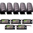 5 Controle Tx Top Preto + 5 Tx Car Prova De Agua H-Tronic 433,92mhz